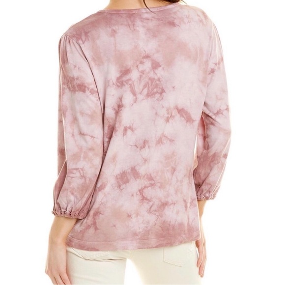 Johnny Was Calme Pink Tie Dye Long Sleeve Top Shirt Tencel Organic Cotton Small - Picture 5 of 10